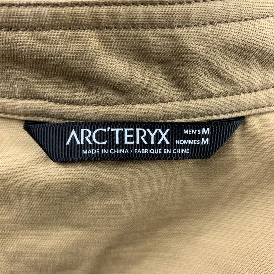 ARCTERYX Size M Khaki Cotton Zip Up Insulated Proxy Jacket