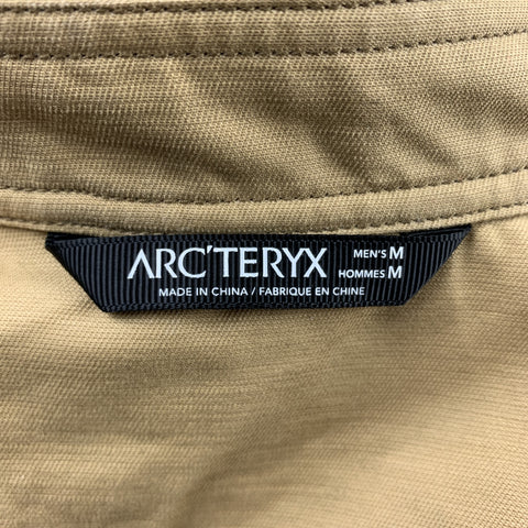 ARCTERYX Size M Khaki Cotton Zip Up Insulated Proxy Jacket