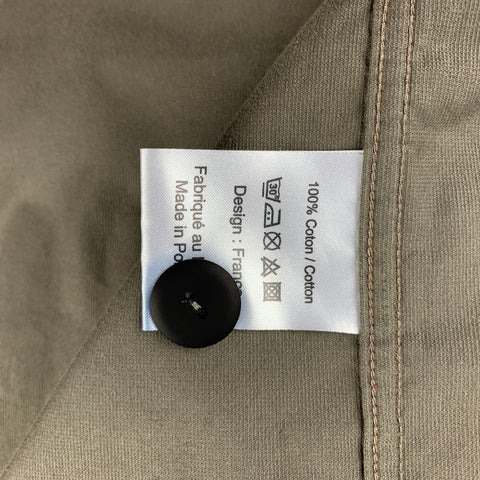 CARNE BOLLENTE Size L Taupe & Black Orange Graphic Cotton Velvet Suit