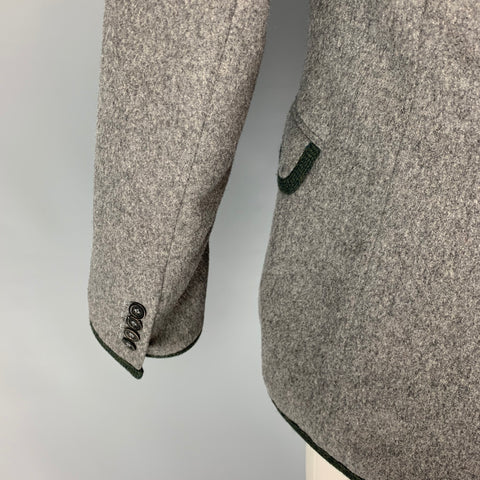 MARC by MARC JACOBS Size 38 Gray Charcoal Wool Nylon Sport Coat