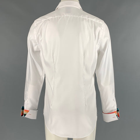 PAUL SMITH Size M White Cotton French Cuff Long Sleeve Shirt