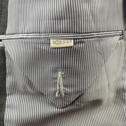BAND OF OUTSIDERS Size 36 Grey Stripe Wool Notch Lapel Sport Coat