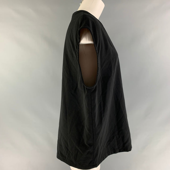 OPENING CEREMONY Size M Black Polyester & Viscose Solid Casual Top