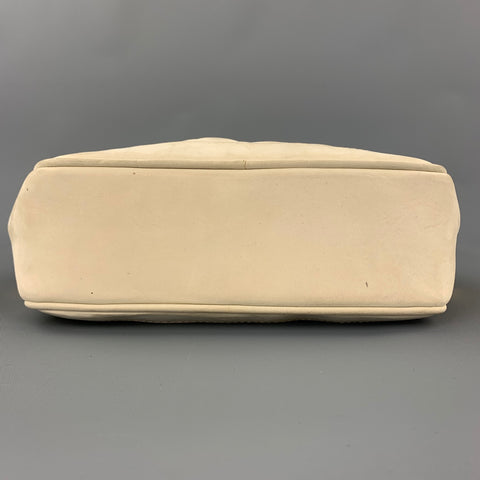 ESCADA Cream Quilted Suede Cross Body Handbag