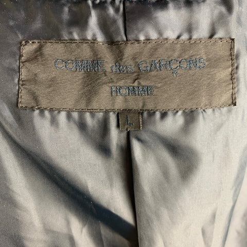 COMME des GARCONS HOMME Chest Size L Size L Navy Grey Mixed Fabrics Jacket