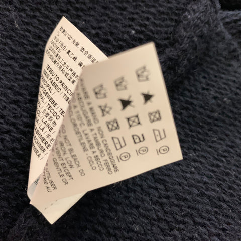 MARNI Size 4 Navy Wool &  Cashmere Solid Cardigan