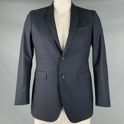 BURBERRY PRORSUM Size 42 Grey Textured Virgin Wool Sport Coat