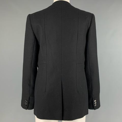 CARVEN Taille L Veste croisée en laine noire