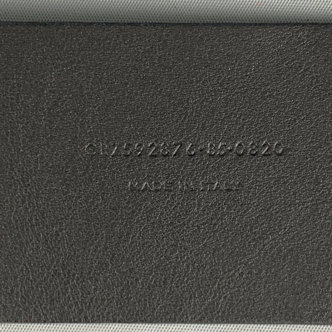 SAINT LAURENT Waist Size 30 Black Patent Leather Belt