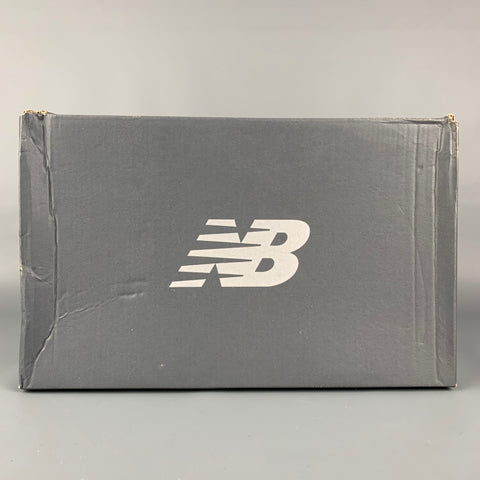 NEW BALANCE 327 Size 10.5 Black Orange Olive Color Block Nylon Sneakers