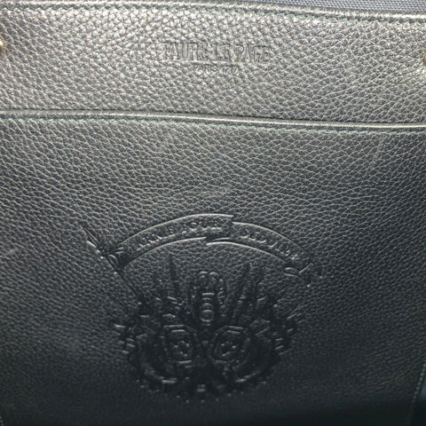 FAURE' LE PAGE Grey Black Coated Canvas Tote Bag