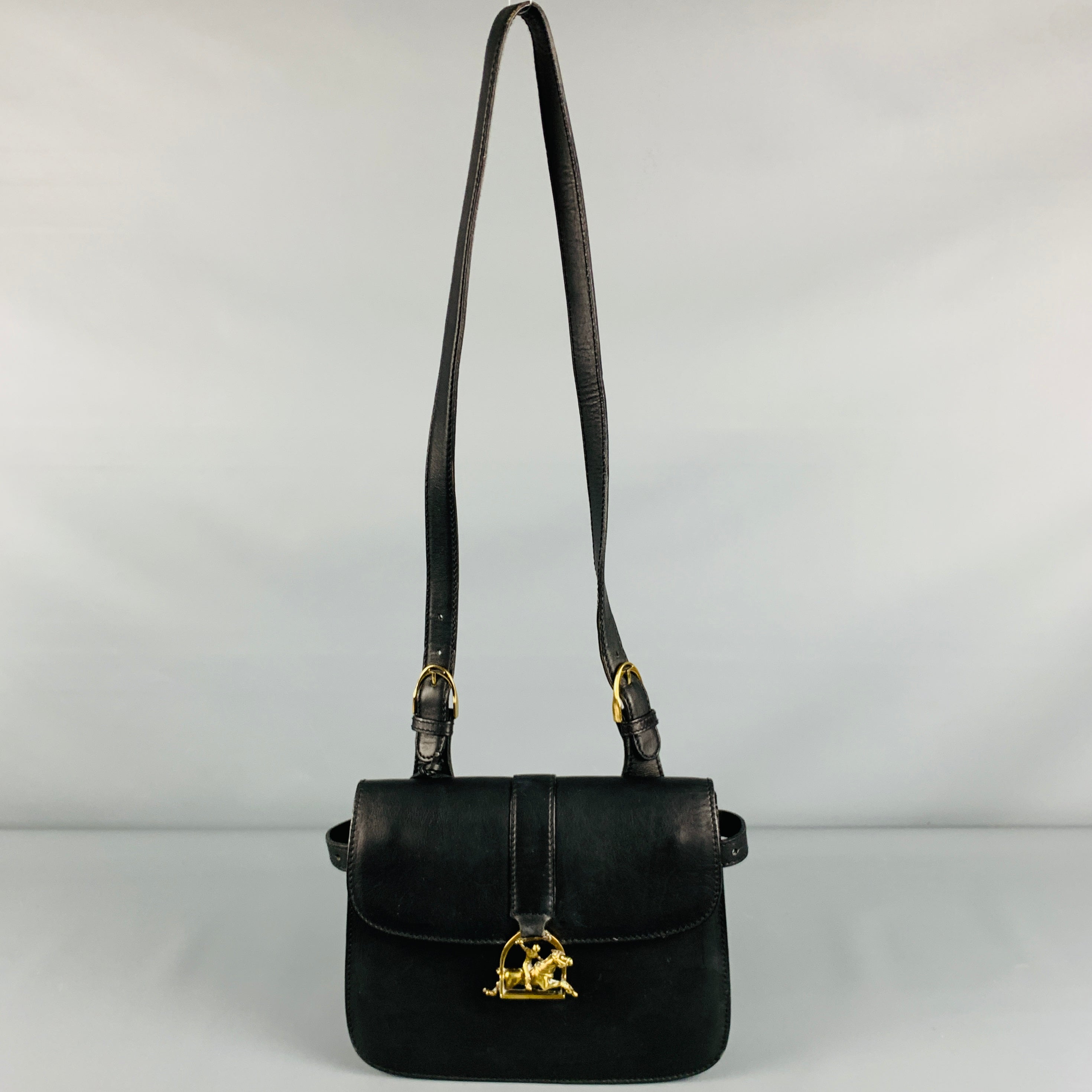 Ralph deals Lauren Black Leather Purse