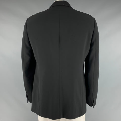 GIORGIO ARMANI Size 44 Black Polyester Elastane Sport Coat