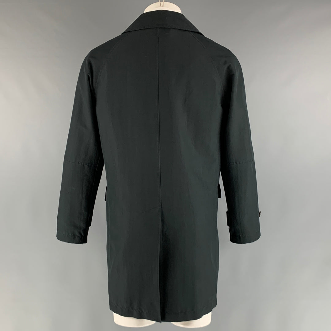 MARTIN MARGIELA Size 38 Black Solid Polyester Fisherman Coat