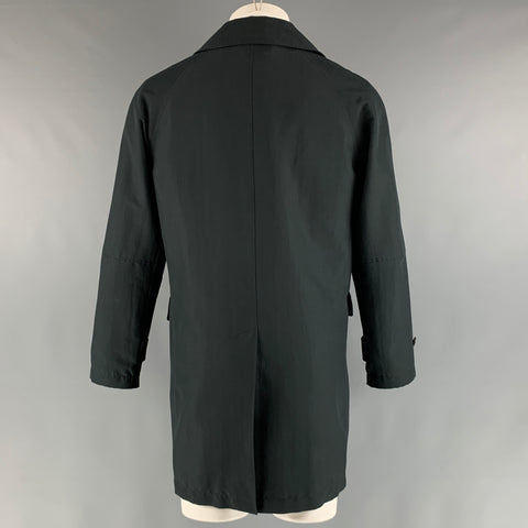 MARTIN MARGIELA Size 38 Black Solid Polyester Fisherman Coat