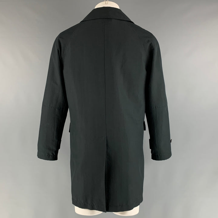 MARTIN MARGIELA Size 38 Black Solid Polyester Fisherman Coat