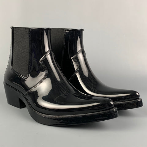 CALVIN KLEIN Size 9 Black Pull On Boots