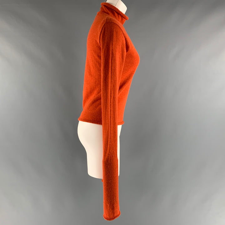 ACNE STUDIOS Size S Orange Alpaca  Wool Turtleneck Pullover