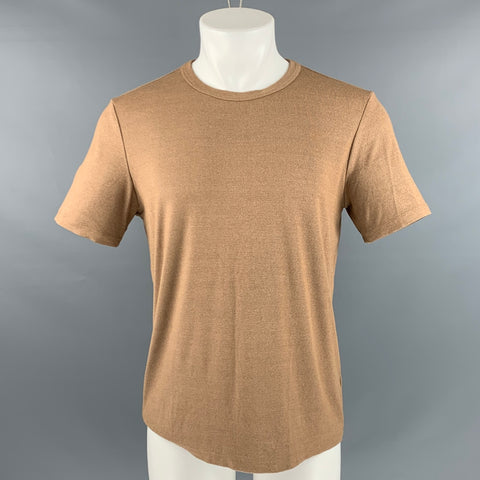 THEORY Size M Camel Modal Blend Jersey T-shirt