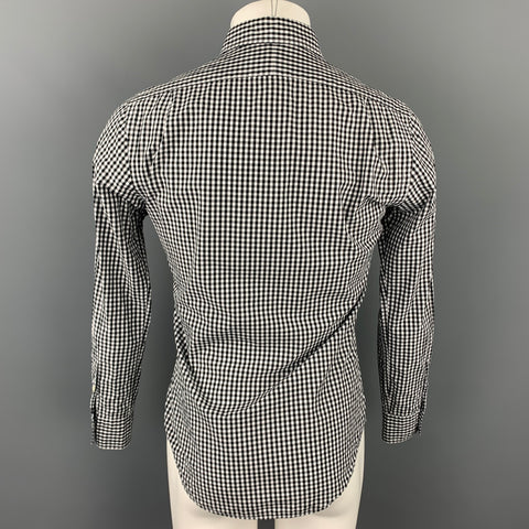 POLO by RALPH LAUREN Size S Black & White Checkered Cotton Button Up Long Sleeve Shirt