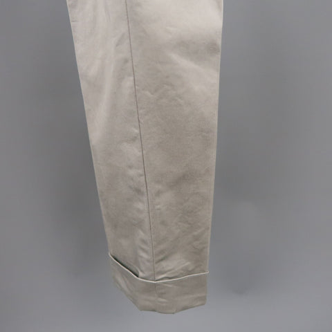 BLACK FLEECE Size 32 BB1 Light Gray Cotton Cuffed Chino Pants
