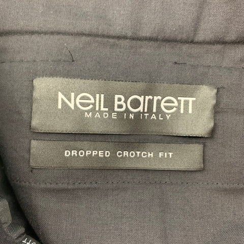 NEIL BARRETT Size 36 Black Polyester Blend Tuxedo Dress Pants