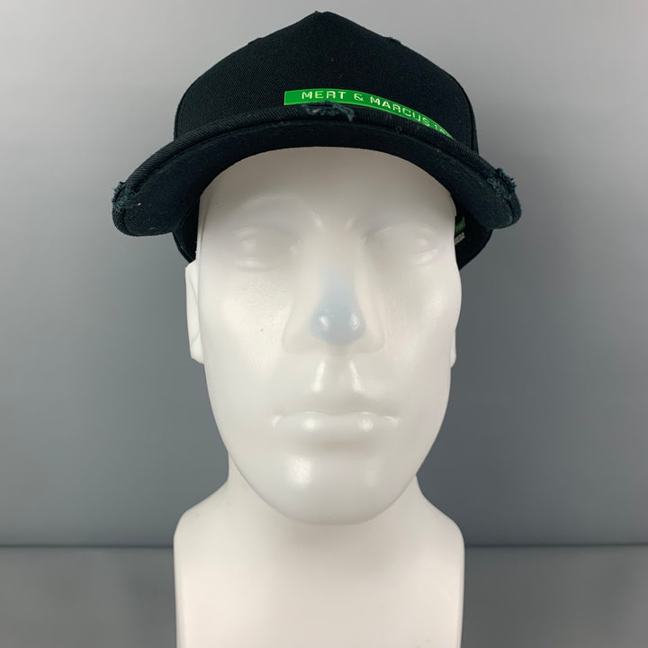 DSQUARED2 Gorra de lona negra Mert &amp; Marcus 1994