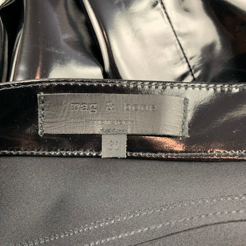 RAG &amp; BONE Taille 30 Pantalon décontracté coupe jean en polyéthylène vinyle noir