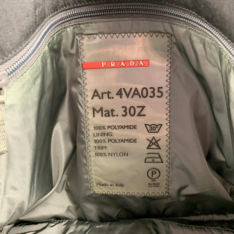 PRADA Sac messager Tessuto en polyamide noir et gris