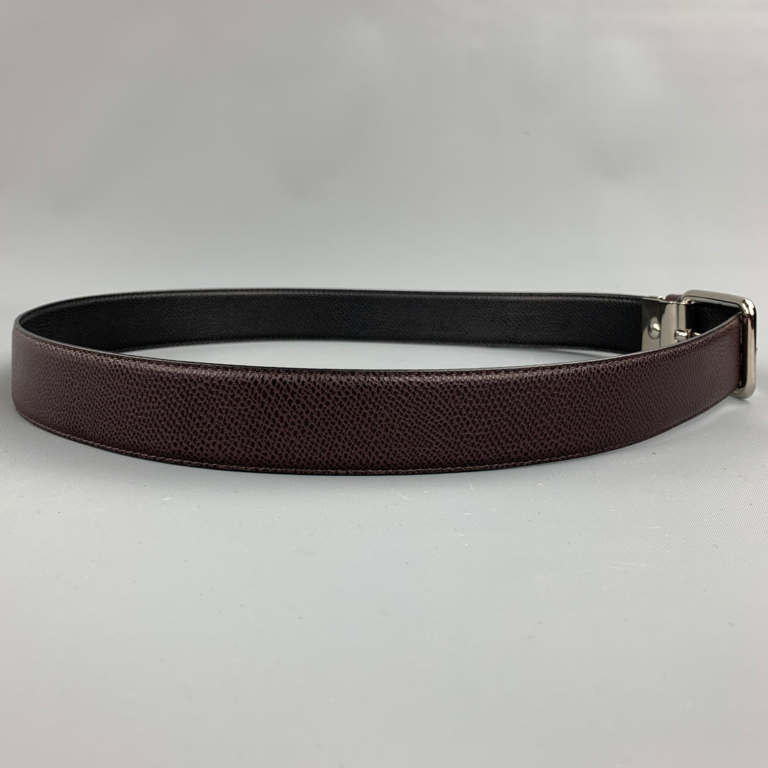 SALVATORE FERRAGAMO Size 40 Brown Leather Belt