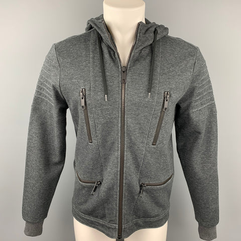 ANTONY MORATO Chaqueta con capucha de mezcla de algodón gris Talla M