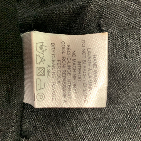 IRO Marvina Taille XS T-shirt à manches longues en lin vieilli noir