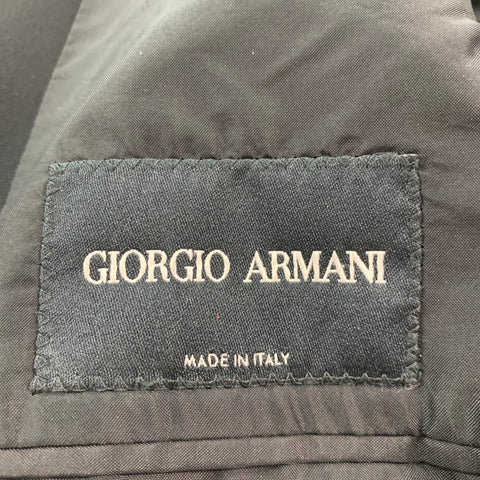 GIORGIO ARMANI Size 44 Black Polyester Elastane Sport Coat