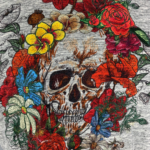 ROBERT GRAHAM Size L Multi-Color Floral Cotton Short Sleeve T-shirt