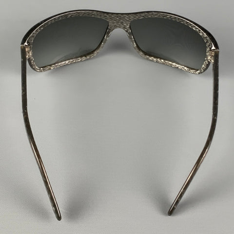 Lunettes de soleil PRADA en acétate gris scintillant