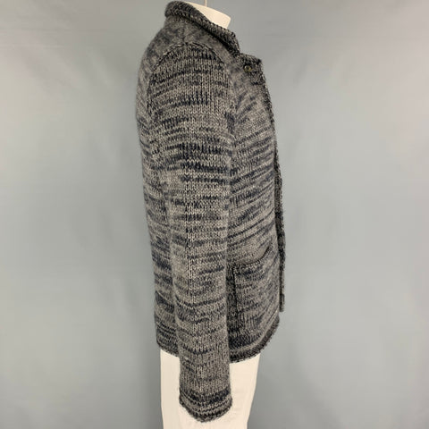 CLOSED Size L Grey Charcoal Knit Acrylic Blend Cardigan