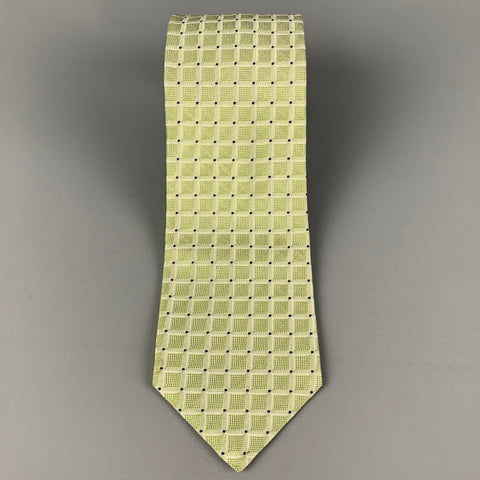 KITON Sage Squares Silk Tie