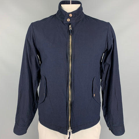 45rpm Size L Indigo Cotton Zip Up Jacket