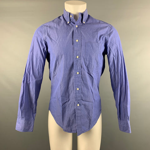 GITMAN VINTAGE Size S Purple Cotton Button Down Long Sleeve Shirt