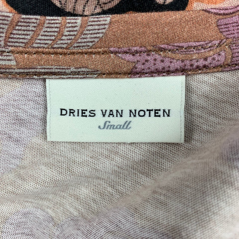 DRIES VAN NOTEN Pull Raglan en coton multicolore, tissus mélangés, taille S