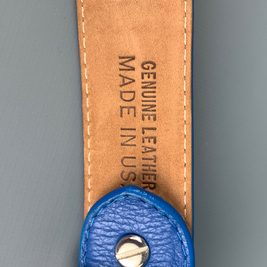 W. KLEINBERG Size 31 Blue Leather Belt