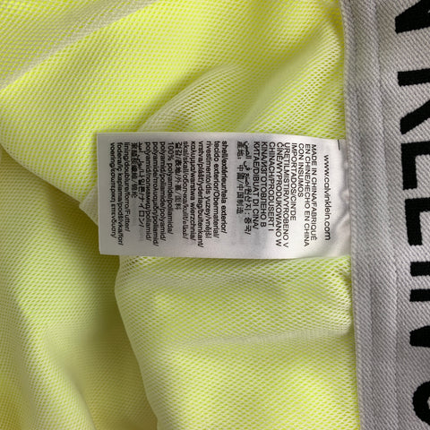 CALVIN KLEIN Pantalón de chándal con cordón de poliamida amarillo neón talla L