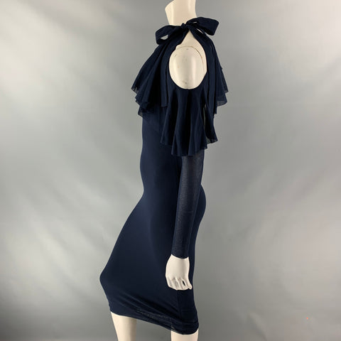 FUZZI Size XS Navy Solid  Polyamide Dress