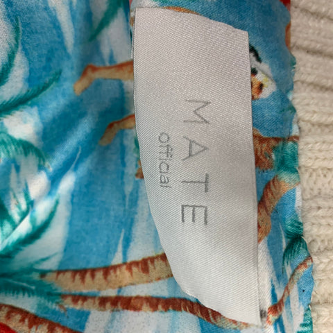 MATE Size 6 Cream & Pink Bomber Jacket