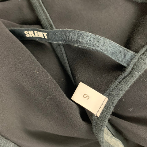 DAMIR DOMA Size S Grey Black Cotton Nylon Wrinkled Tank Dress