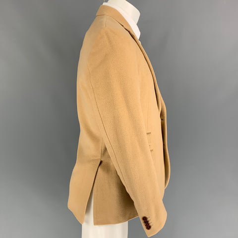 SHIPLEY and HALMOS Size 40 Tan Wool Cashmere Sport Coat