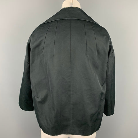 DRIES VAN NOTEN Taille S Veste oversize en coton / polyamide noir
