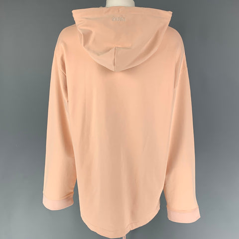 PUMA by Rihanna Size L Pink Cotton Blend Oversized Hoodie