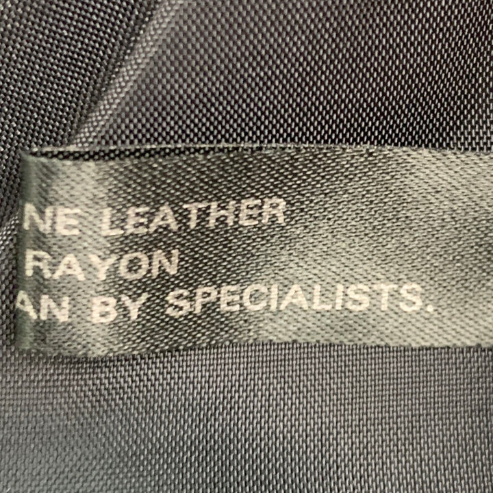 NORTH BEACH LEATHER Size 6 Black Leather Single Breasted Jacket