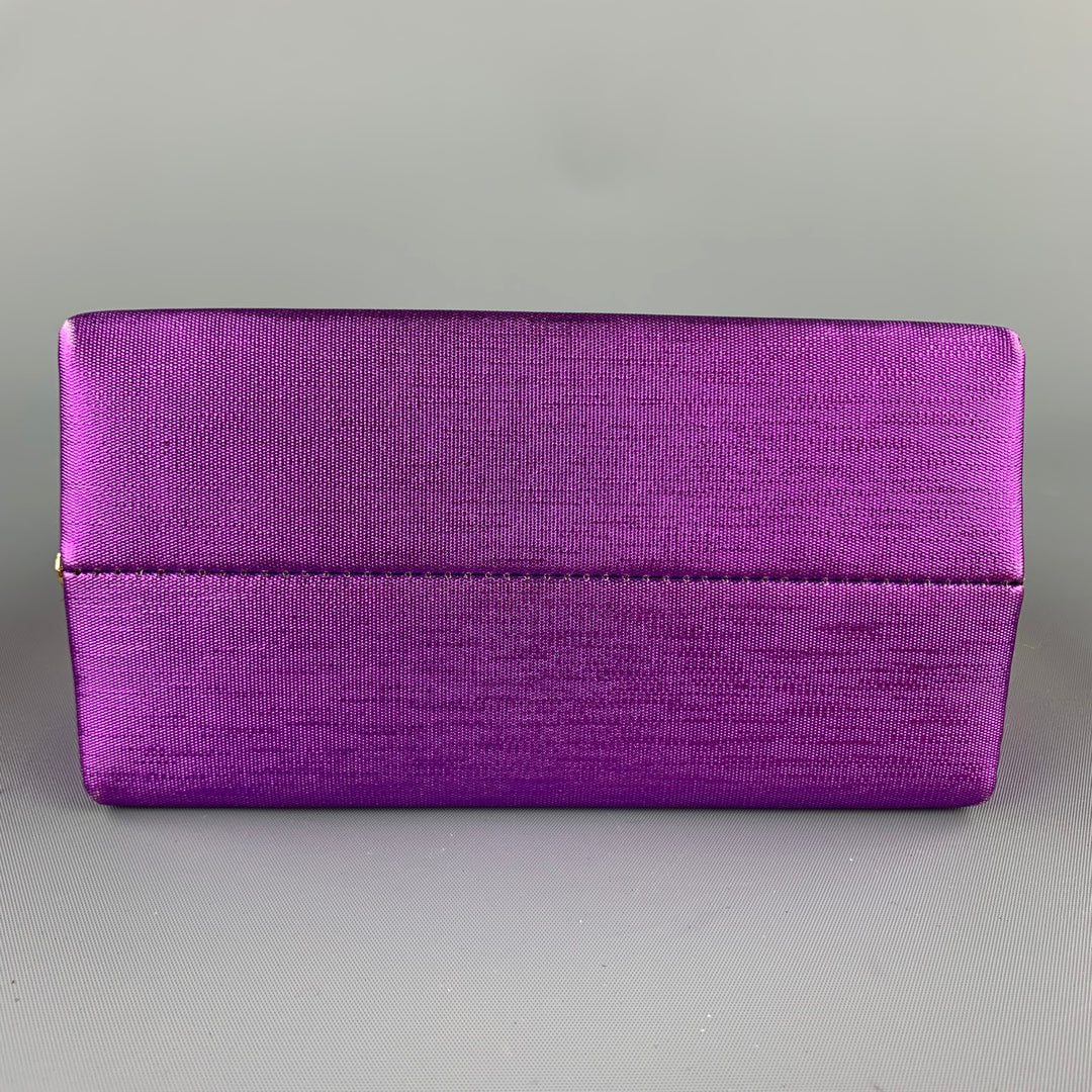 VINTAGE Purple Fabric Shoulder Strap Evening Handbag